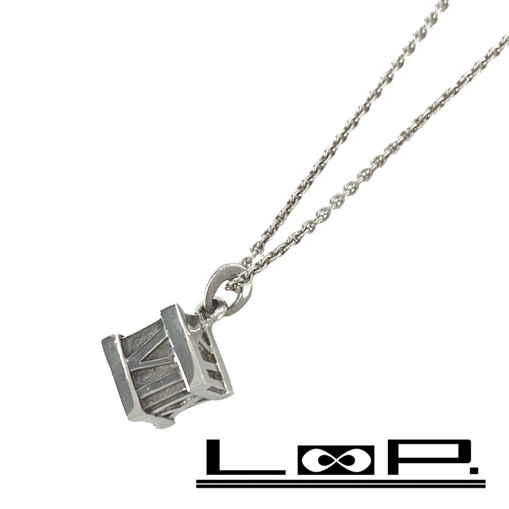 ティファニー　アトラスキューブ　ネックレス　シルバー　レディース　メンズ　美品 ティファニー □美品□ アトラス キューブ ネックレス アクセサリー