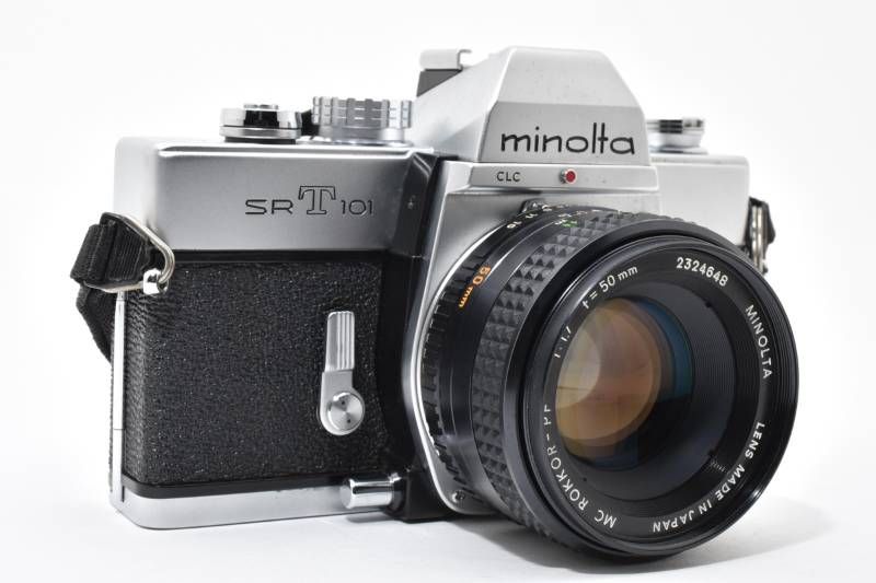 実用品】Minolta ミノルタ SRT101 / MC ROKKOR-PF 1.7 50mm レンズ