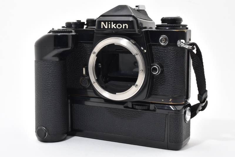 現状品】Nikon ニコン FE ボディ 黒 ブラック / MD-12付き フィルム