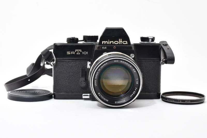 実用品】Minolta ミノルタ SRT101 黒 ブラック / MC ROKKOR-PF 1.4