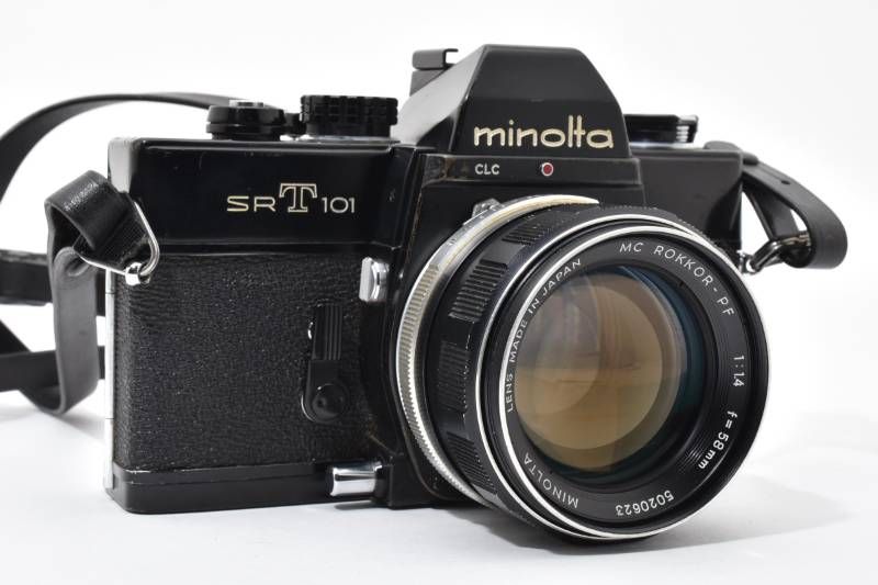 実用品】Minolta ミノルタ SRT101 黒 ブラック / MC ROKKOR-PF 1.4
