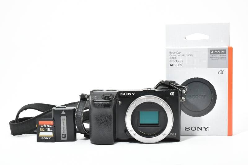 SONY ミラーレス一眼カメラ ブラック 実用品】Sony ソニー NEX-7 ボディ 黒 ブラック シャッター数13622枚