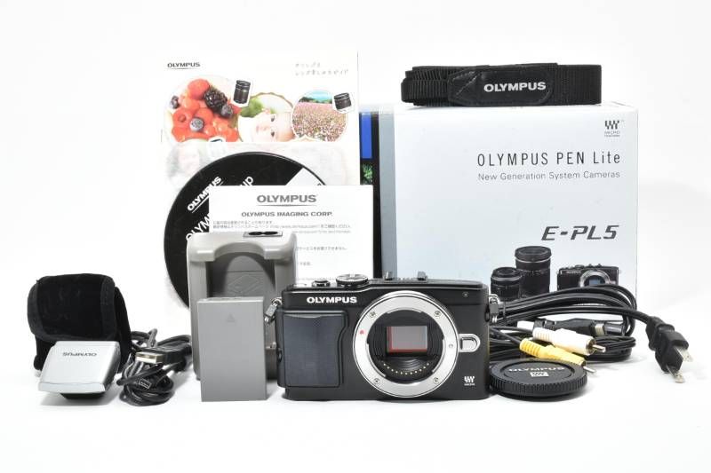 実用品 箱あり】Olympus オリンパス E-PL5 ボディ 黒 ブラック
