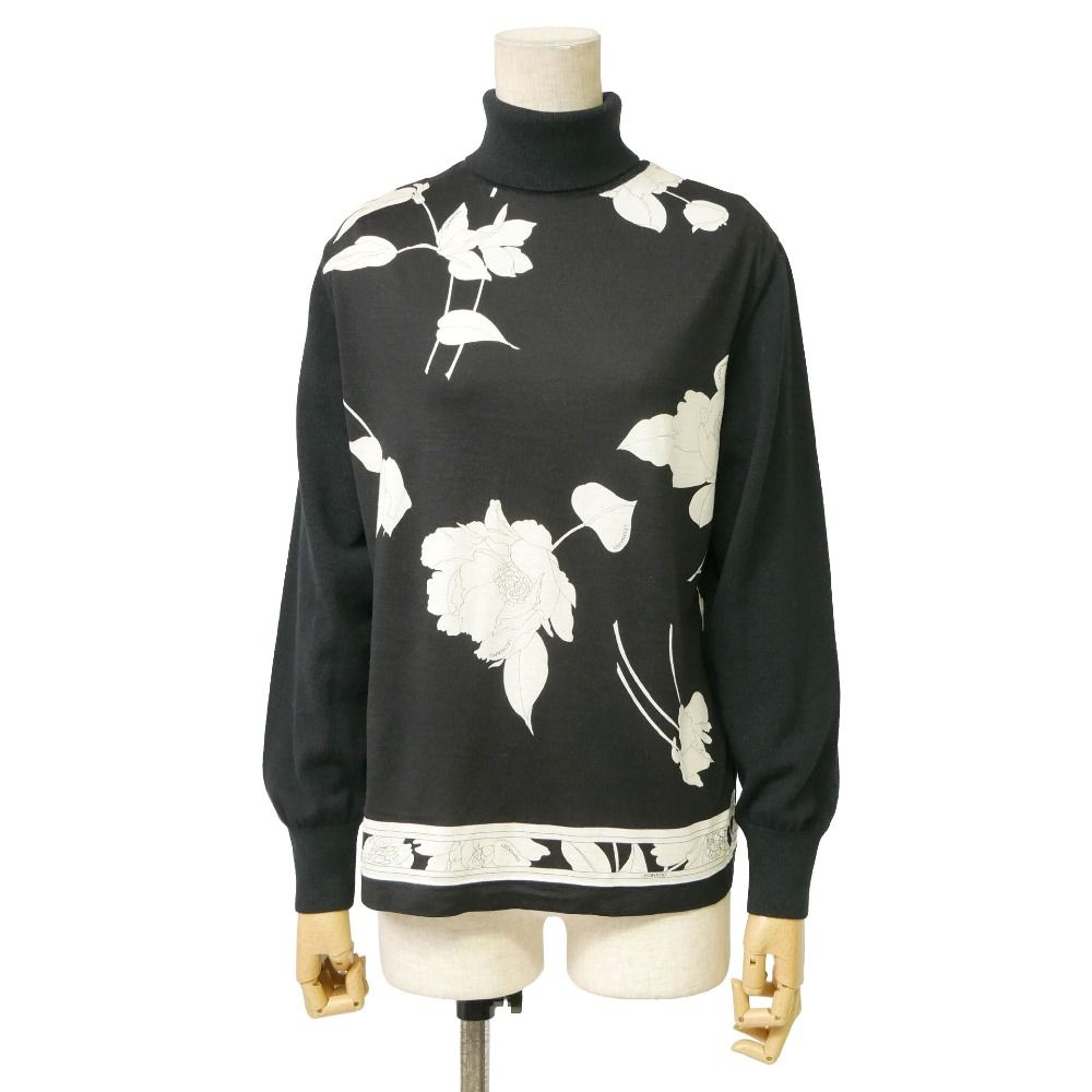 LEONARD レオナール セーター サイズM タートルネック ニット 切替