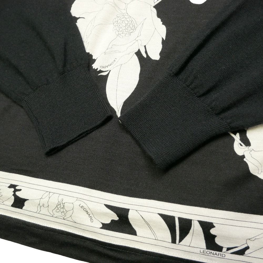 LEONARD レオナール セーター サイズM タートルネック ニット 切替