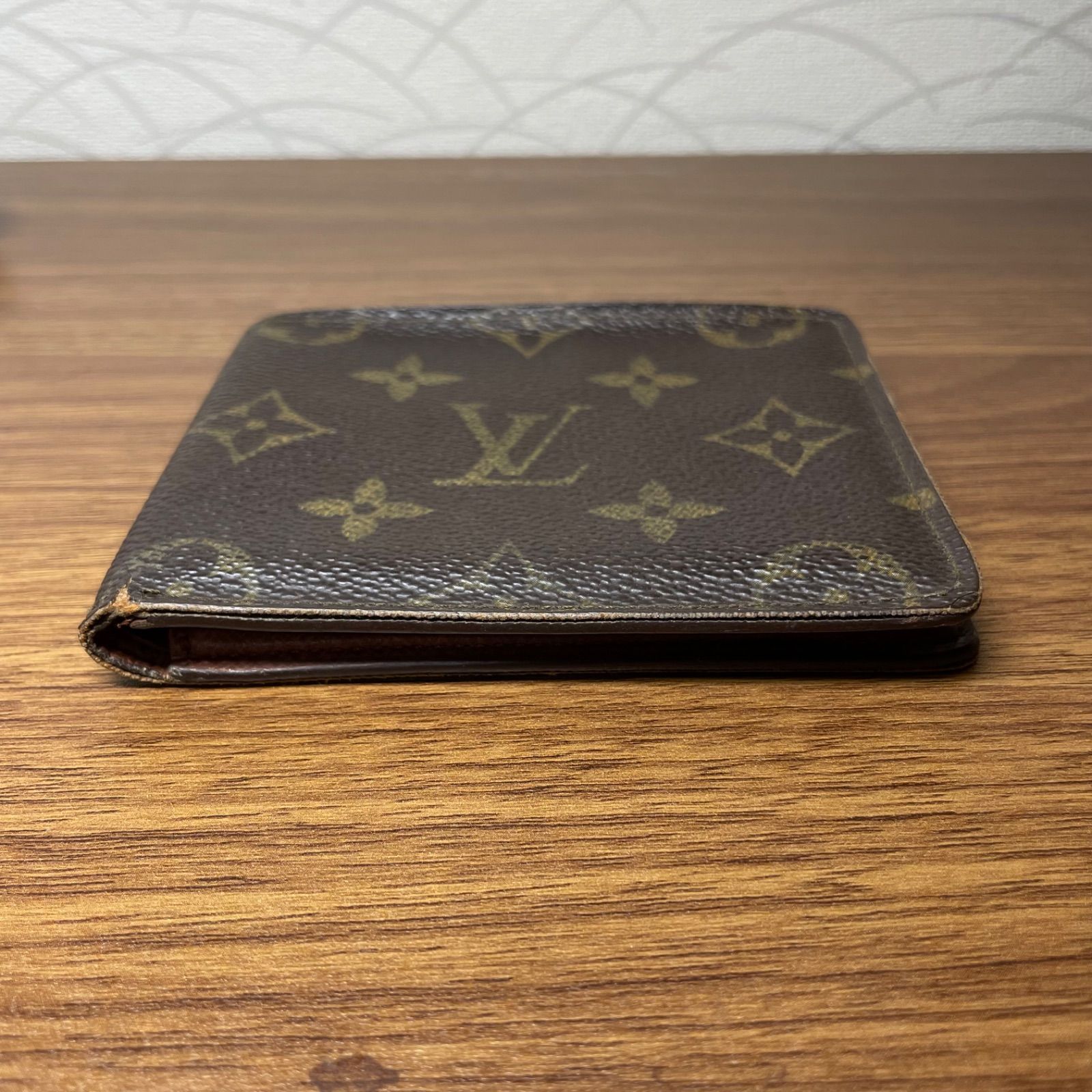 一点モノ】ルイヴィトン モノグラム 二つ折り財布 正規品 オールド 