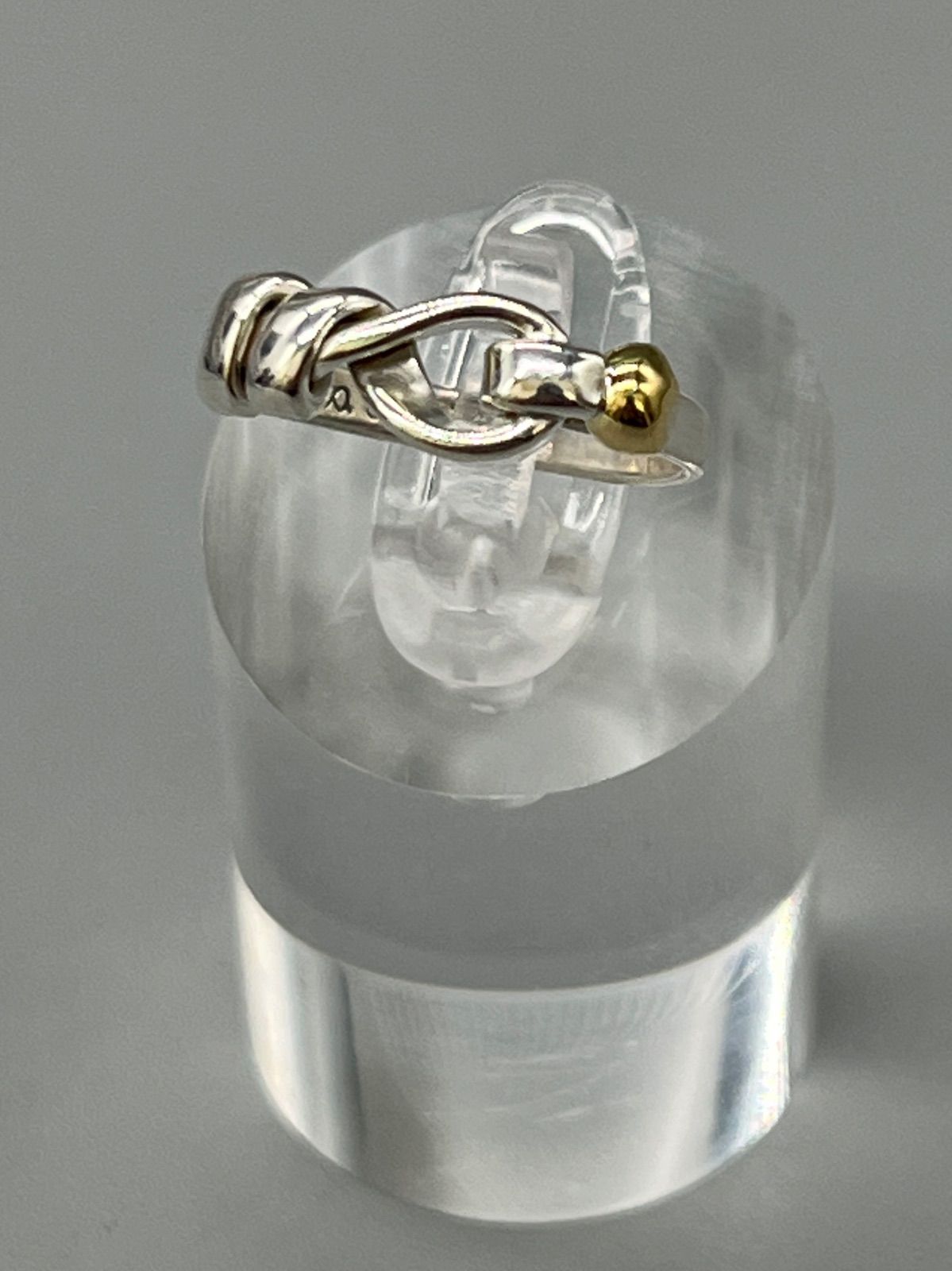 TIFFANY&Co. ティファニー ラブノット フック&アイ リング シルバー