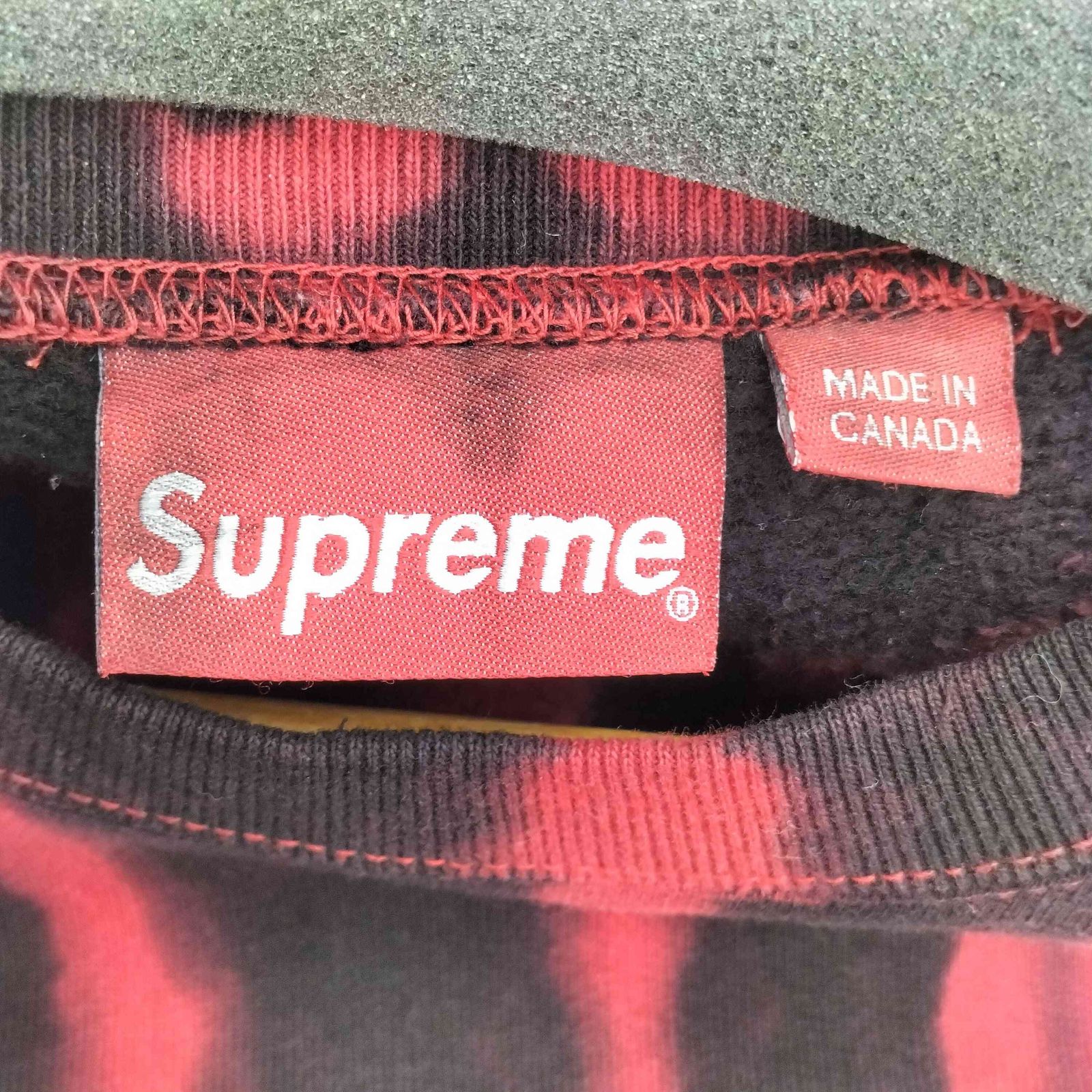 シュプリーム Supreme 21AW SMALL BOX CREWNECK RED TIE DYE メンズ 
