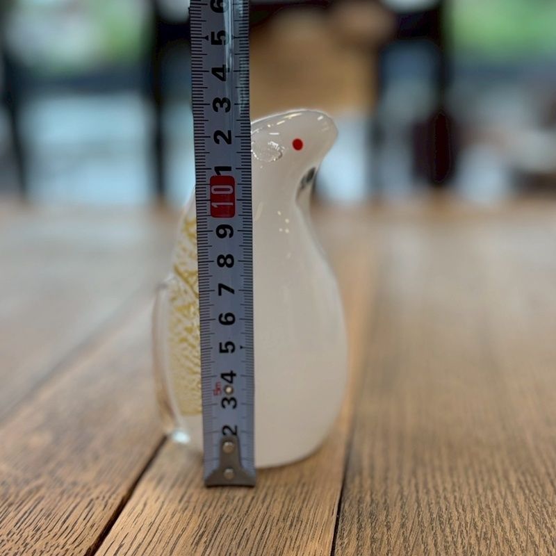 マルティグラス 金彩 ネズミ 約13cm レトロ MultiGlass ガラス 置物