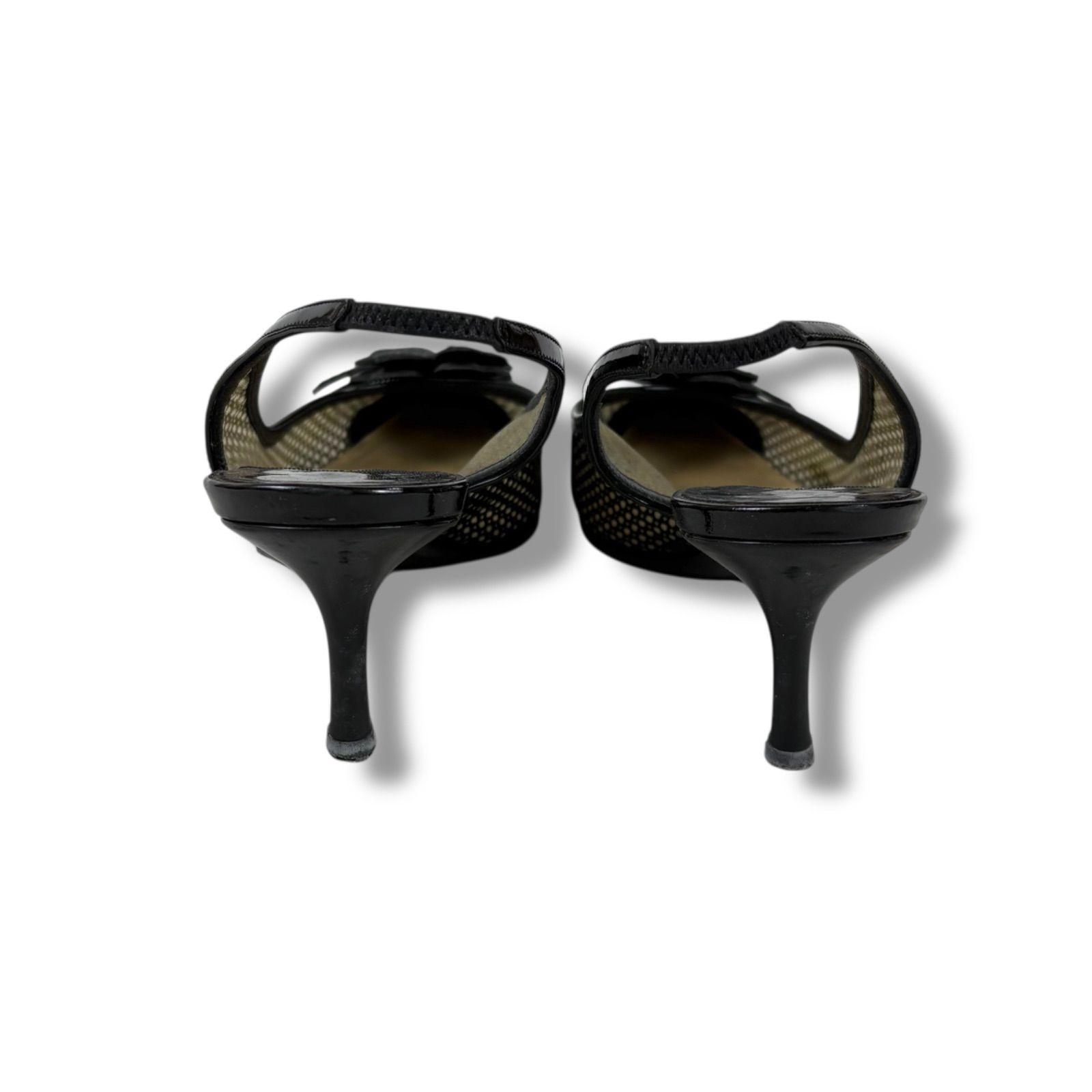 CHANEL シャネル ポインテッドトゥ ハイヒール パンプス クローバー