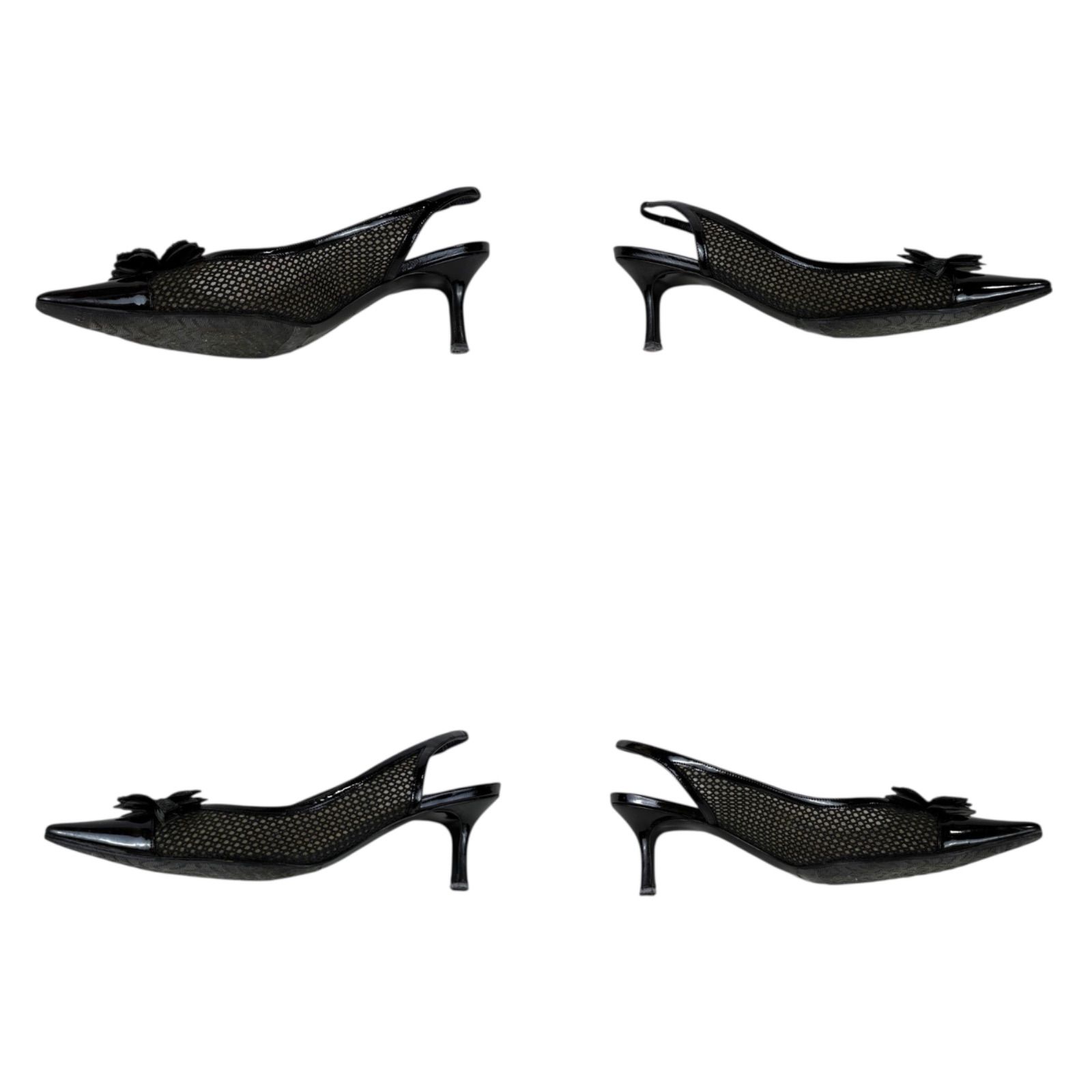 CHANEL シャネル ポインテッドトゥ ハイヒール パンプス クローバー