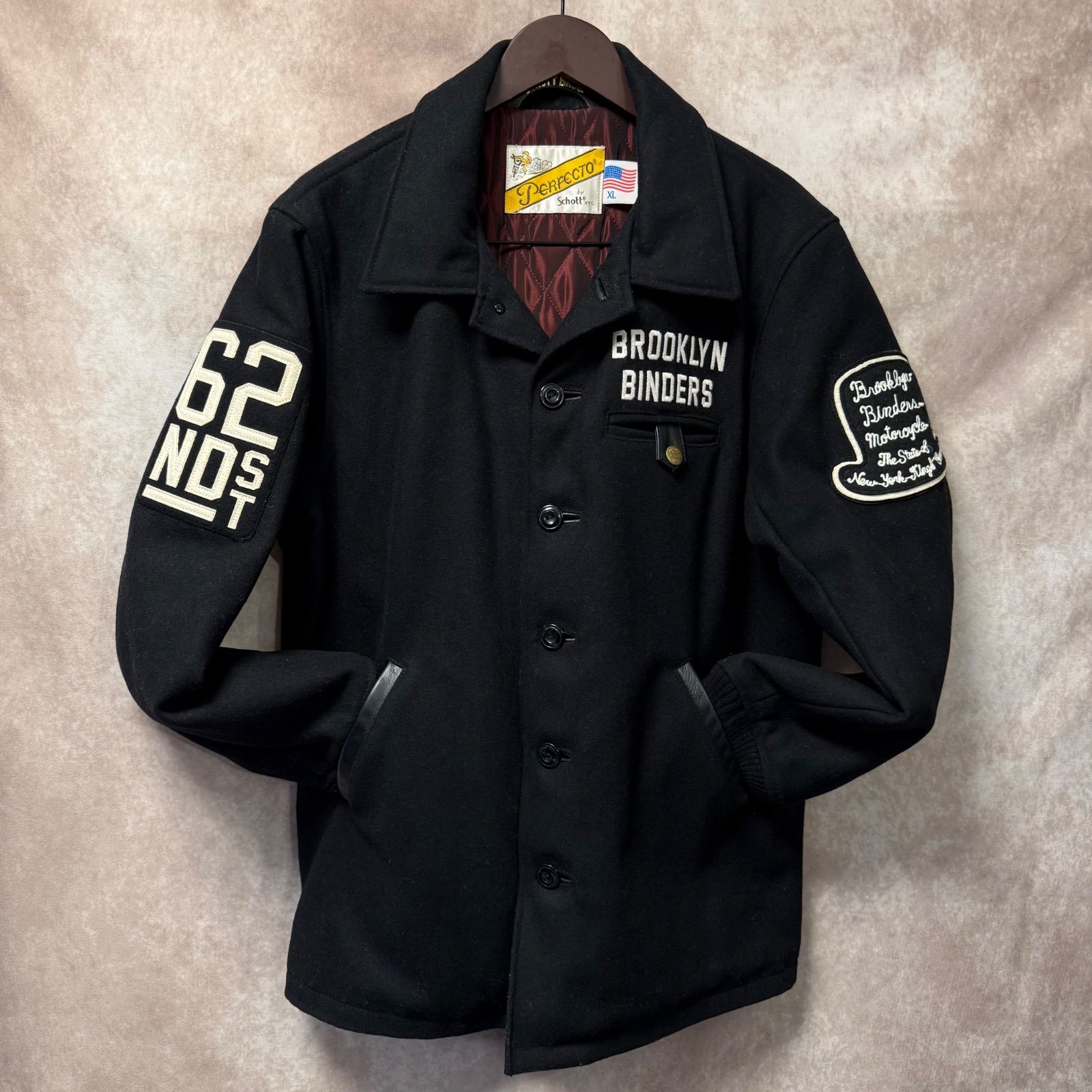 Schott Perfecto ショット ウールジャケット XL USA製 Brooklyn 