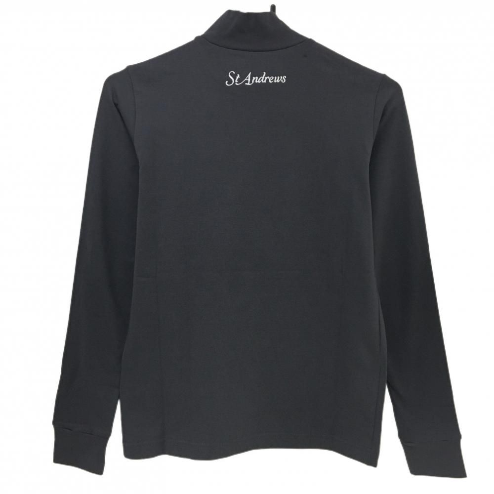 新品】セントアンドリュース 長袖ハイネックシャツ グレー ラメ入り