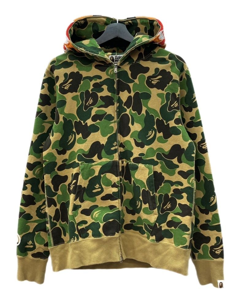 アベイシングエイプ A BATHING APE ABC CAMO TIGER FULL ZIP HOODIE