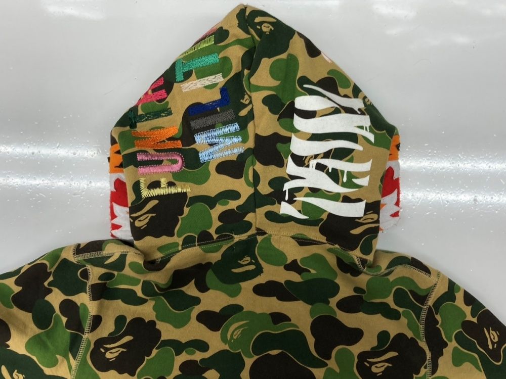 アベイシングエイプ A BATHING APE ABC CAMO TIGER FULL ZIP HOODIE