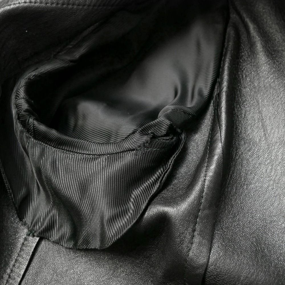 GUCCI グッチ ノーカラージャケット サイズ42 本革 レザージャケット