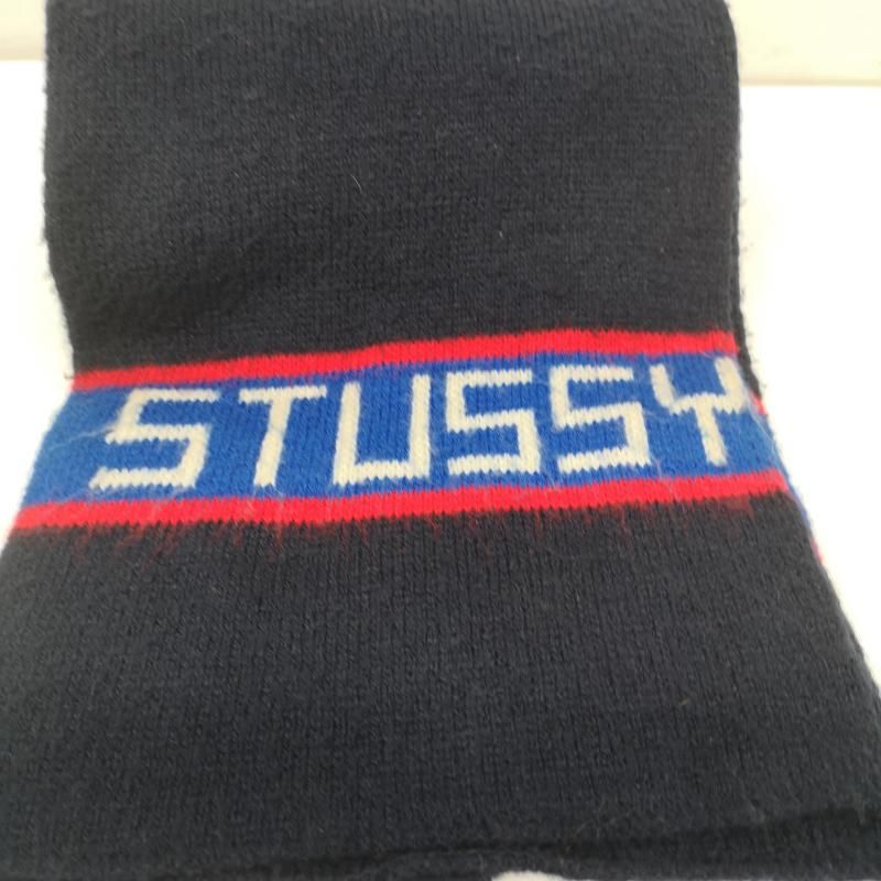 ステューシー 90s 00s オールド ロゴ マフラー 紺タグ メンズ