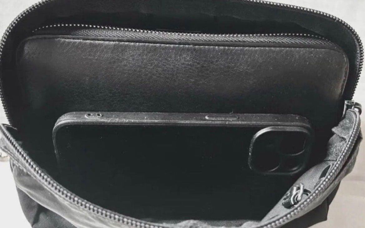 美品◇ PRADA プラダ ナイロンxレザー クロスボディ ショルダーバッグ