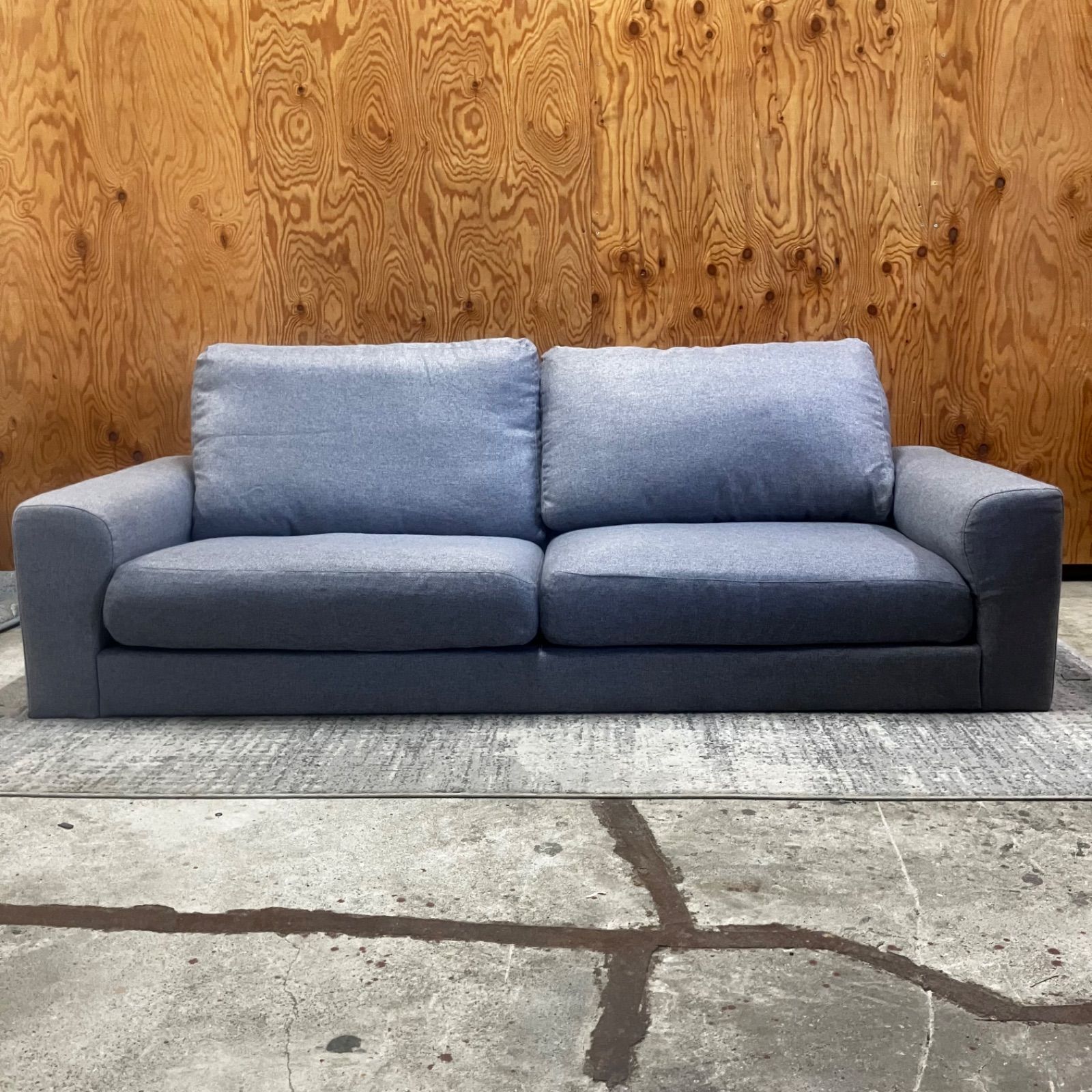 □【値下げ交渉可能】NITORI ニトリ 3人掛けソファ 布張り グレー系