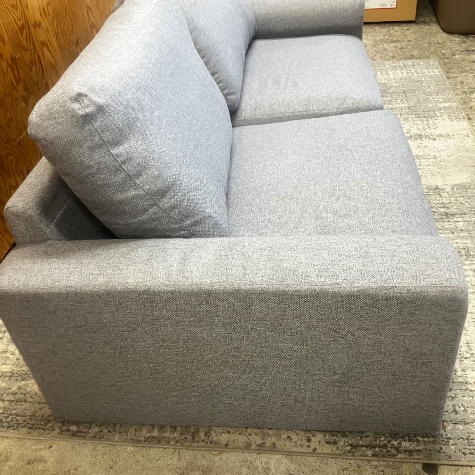 □【値下げ交渉可能】NITORI ニトリ 3人掛けソファ 布張り グレー系