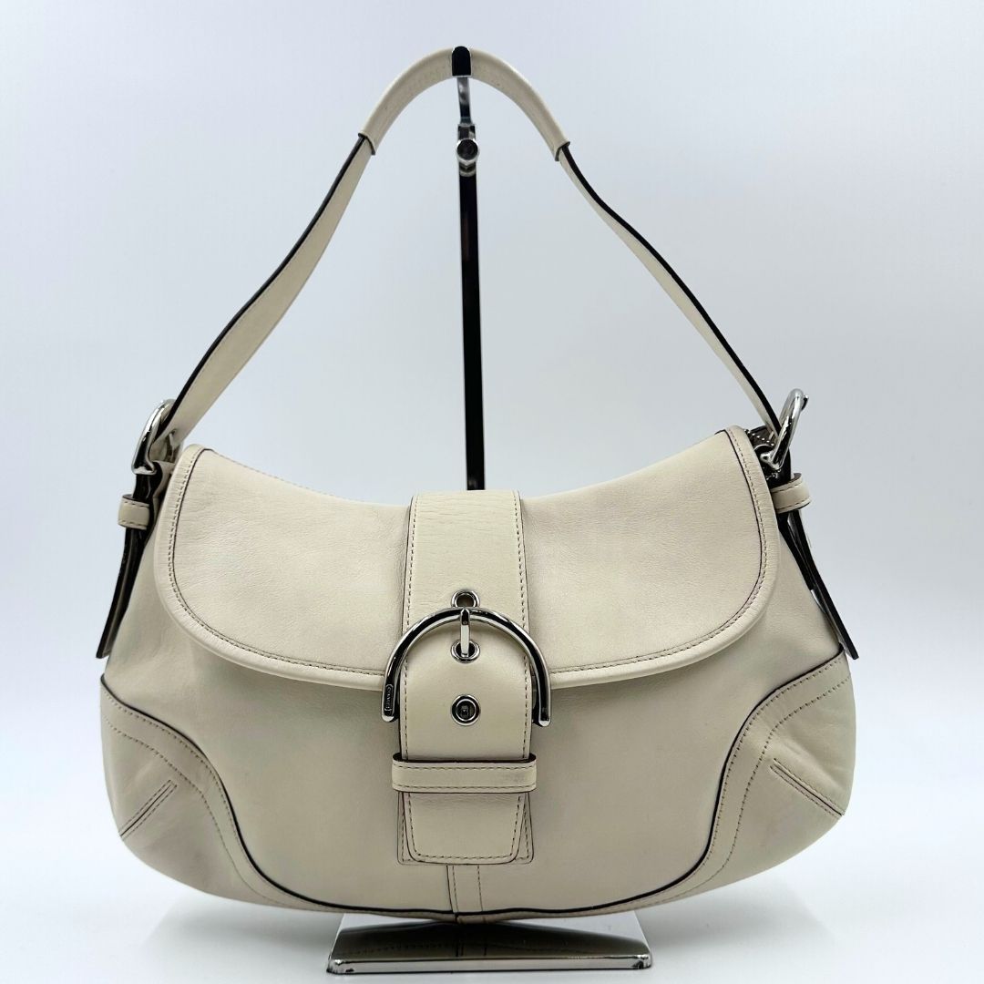 美品】Coach ソーホー ベルト ホーボー レザー ワンショルダーバッグ