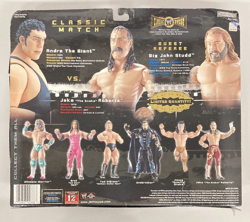 JAKKS Pacific CLASSIC SUPER STARS WRESTLEMANIA V MATCH