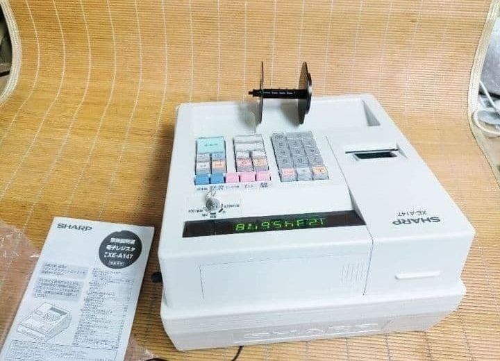 シャープレジスター XE-A147 PC連携売上管理フル設定無料 102044