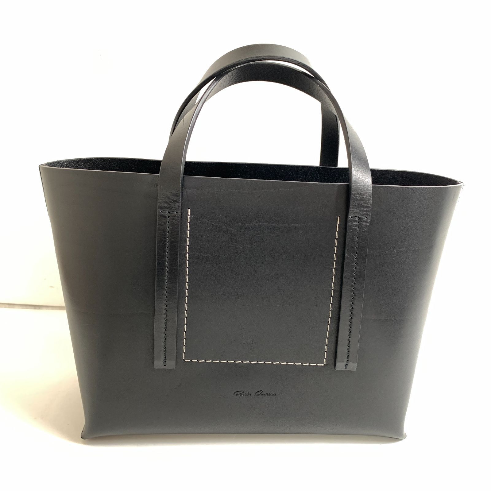 f001 L 極美品 【RICK OWENS】 リックオウエンス RA01E0664 LEATHER