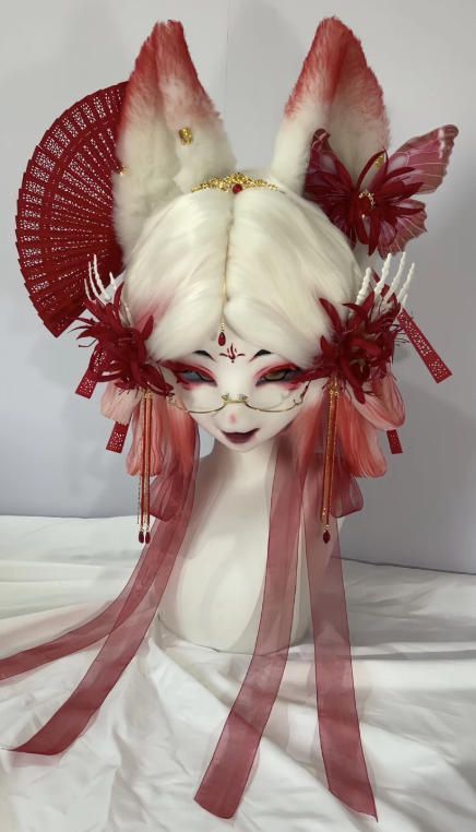 着ぐるみヘッド kigurumi NO 230 キツネ 赤 ファースーツ 全頭ヘッド ケモノ マスク ぬいぐるみ コスプレ コスチューム 一点物