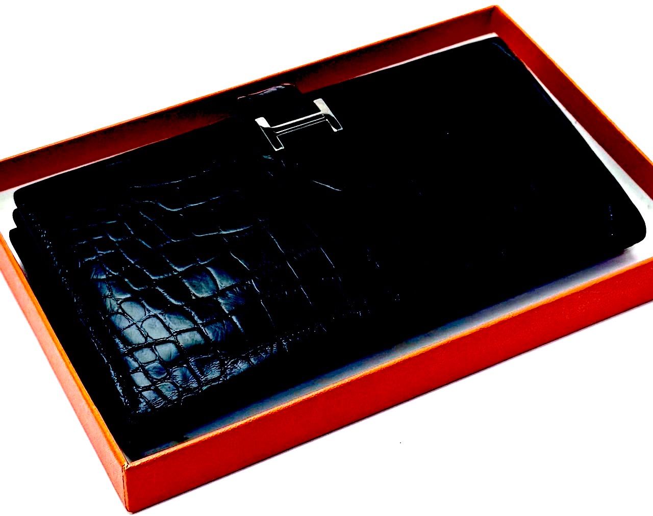 HERMES】ベアンスフレ アリゲーター シャイニー（艶あり）タイプ