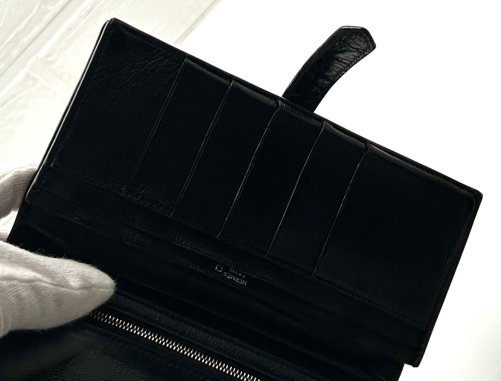 HERMES】ベアンスフレ アリゲーター シャイニー（艶あり）タイプ