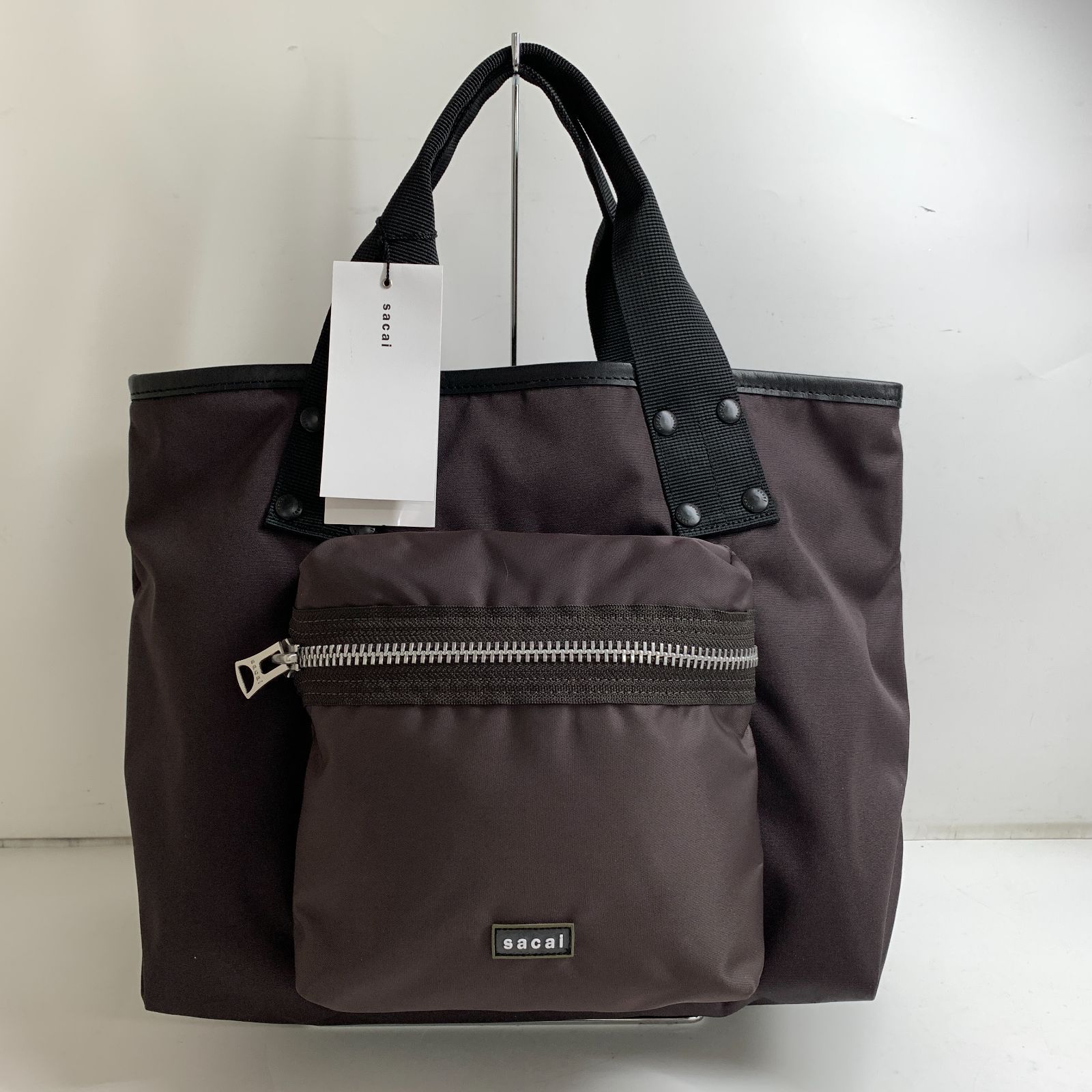 f001 L 未使用保管品 Sacai サカイ Pocket Tote Bag Medium トート 