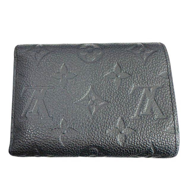 ルイヴィトン LOUIS VUITTON ポルトフォイユ ヴィクトリーヌ モノグラム アンプラント 三つ折り財布 M 64060 黒 ブラック ブランド古着ベクトル AA ▲ 260122