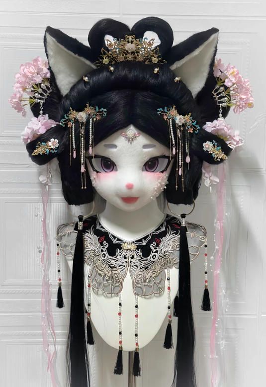 着ぐるみヘッド kigurumi NO 231 キツネ ファースーツ 全頭ヘッド ケモノ マスク ぬいぐるみ コスプレ コスチューム 一点物