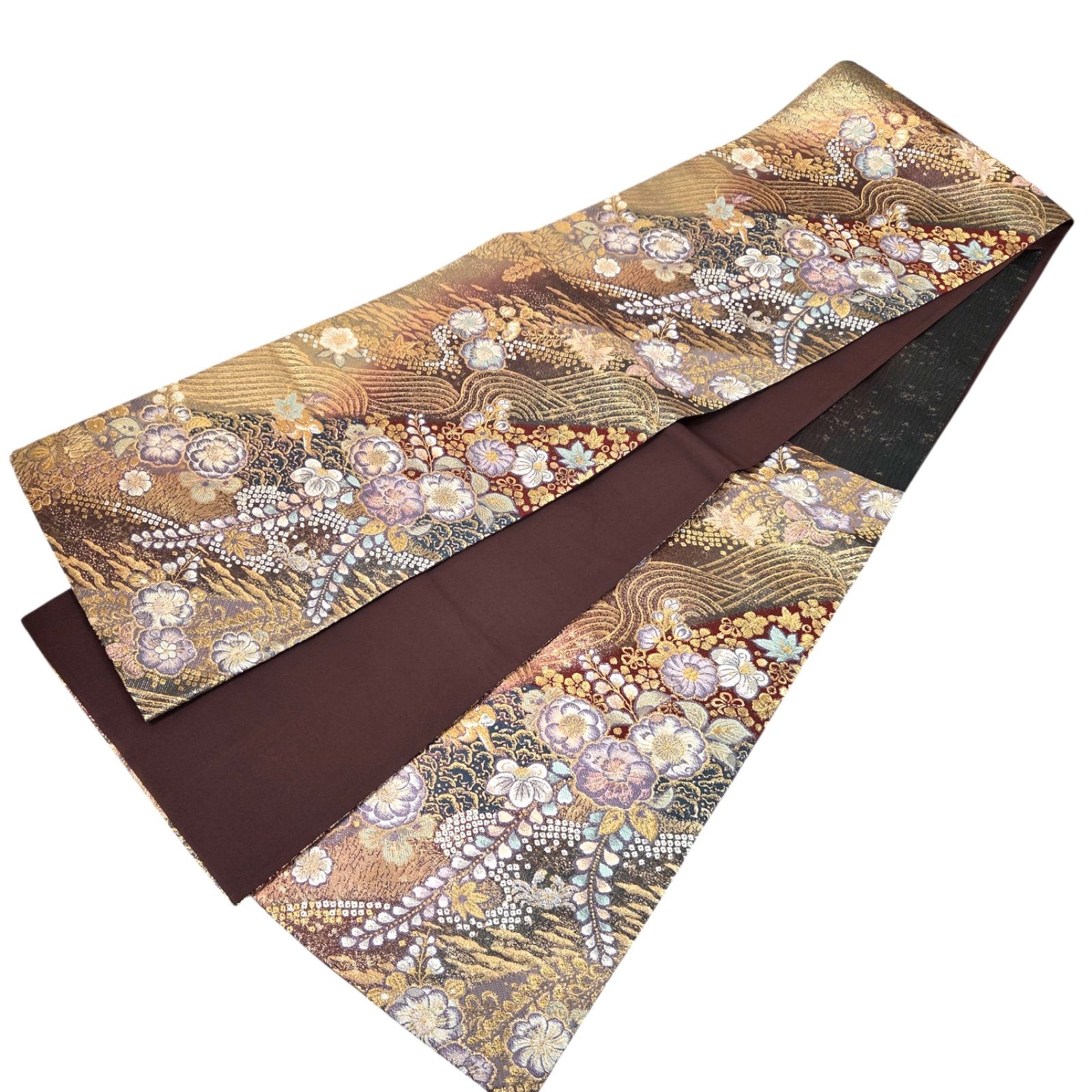 美品 逸品 粋 本金箔 辻が花 正絹 袋帯 O1052 - メルカリ