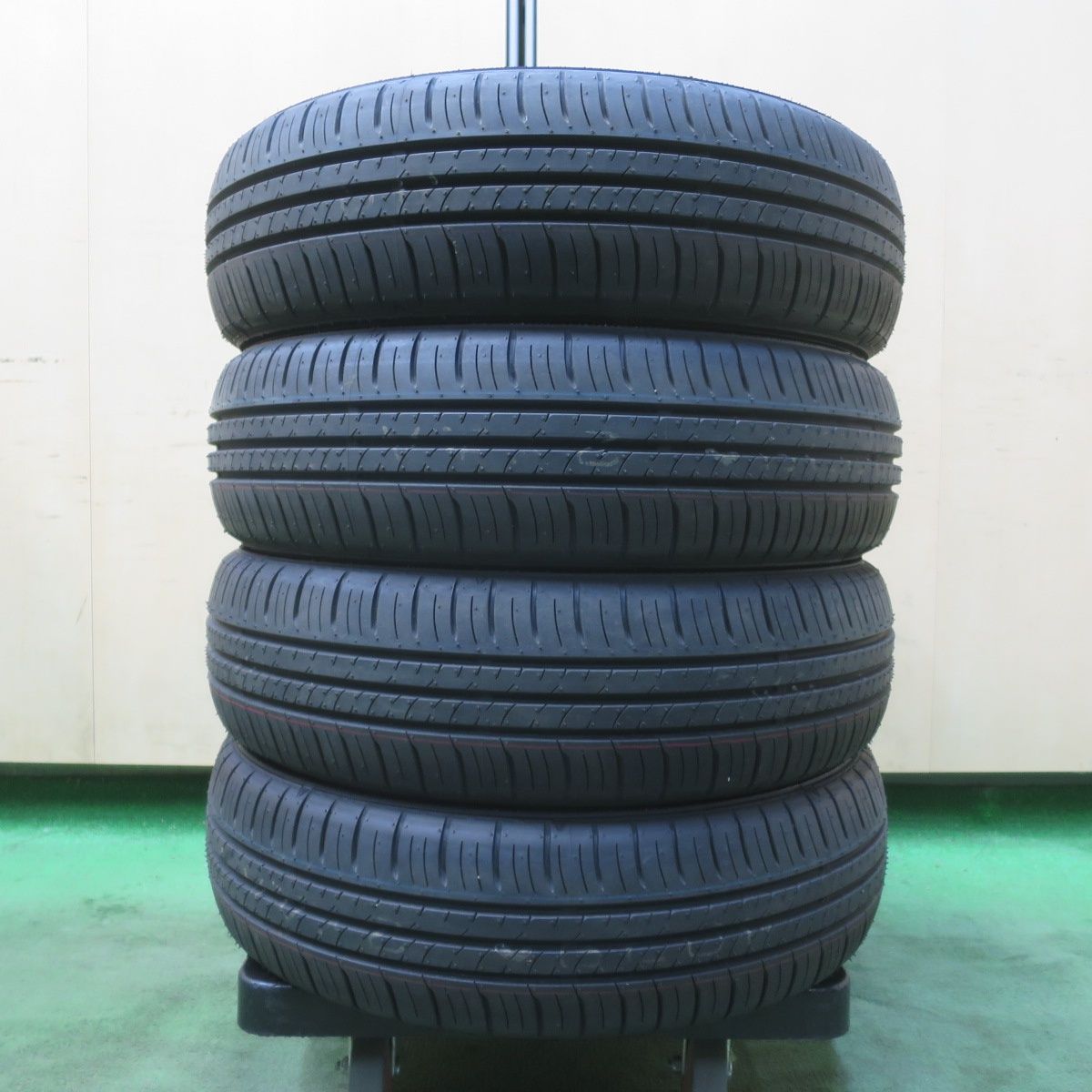 ハスラー純正 鉄15インチ 165/60R15 21年製 ダンロップEC300+ 新車外し！25年☆165/60R15 ダンロップ エナセーブ EC300+ タイヤ 15