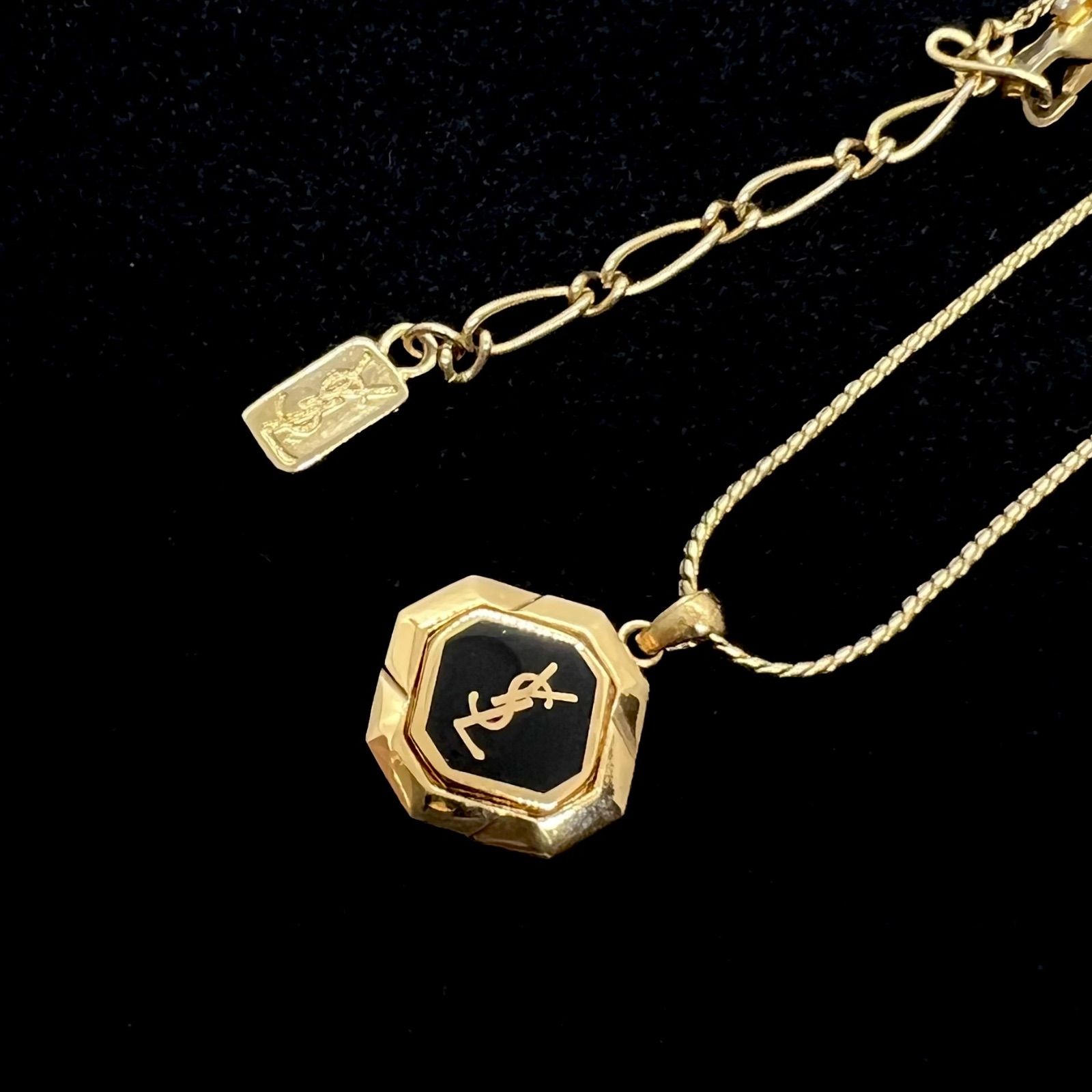 美品☆Yves Saint Laurent イヴサンローラン ネックレス YSL ゴールド
