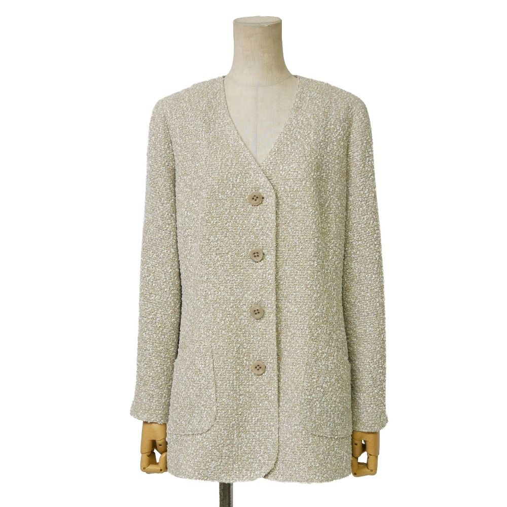 jun ashida ジュン アシダ ノーカラージャケット サイズ11 ツイード