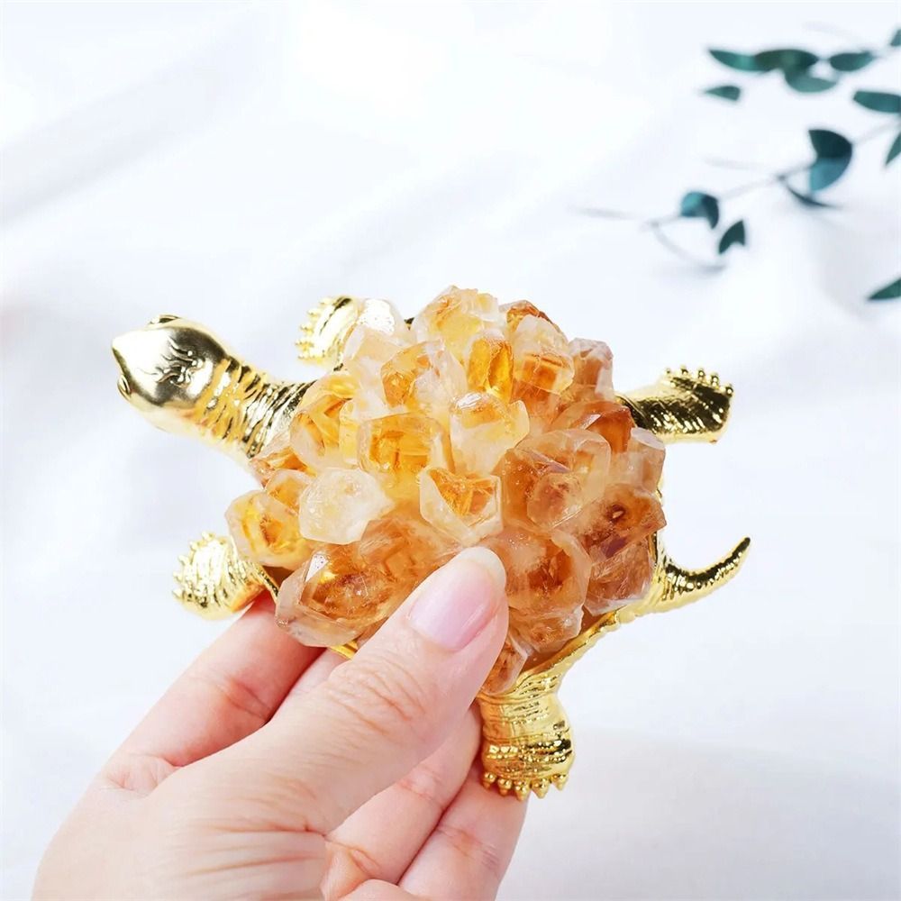 翡翠風の亀の置物 翡翠 瑪瑙 亀の置物 カメ インテリア