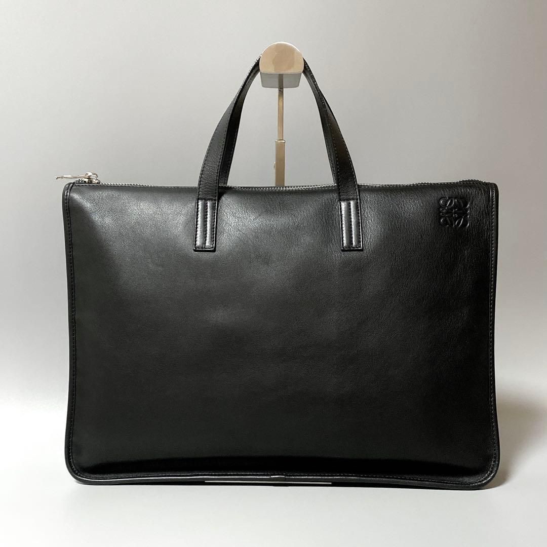 LOEWE / アナグラム ブリーフケース ビジネスバッグ ブラック メンズ