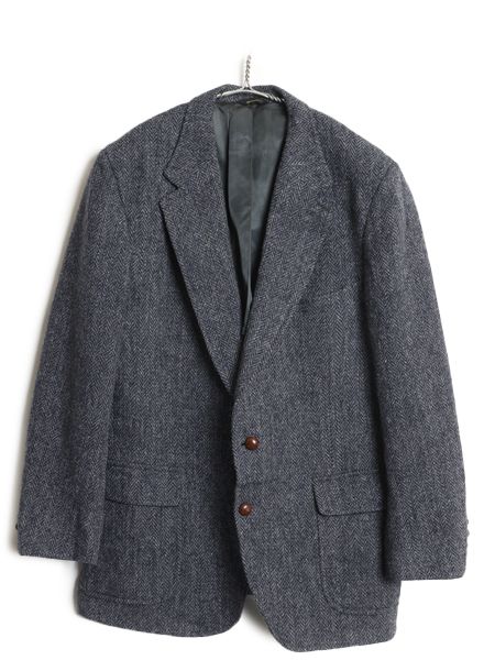 お得なクーポン配布中!】 80s USA製 ハリスツイード テーラード