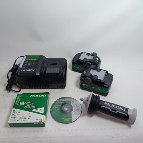  HiKOKI ハイコーキ ディスクグラインダー G 3610 DC ♥品 S 充電器 充電池 ケース付 コードレス式 36 v グラインダー 研磨機