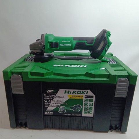 HiKOKI ハイコーキ ディスクグラインダー G 3610 DC ♥品 S 充電器 充電池 ケース付 コードレス式 36 v