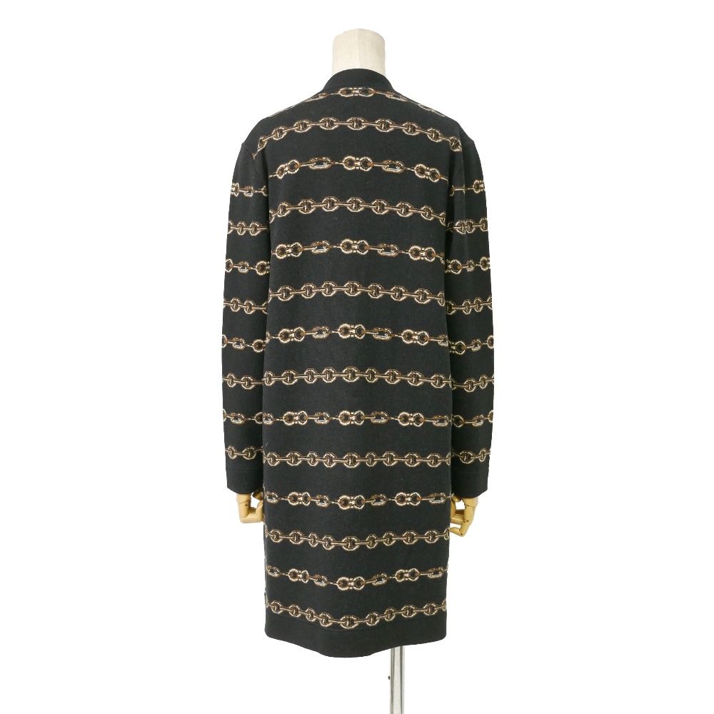 美品　MaxMara ロングカーディガン　ブラック　L 白タグ　定価約10万円 美品 MaxMara ロングカーディガン ブラック L 白タグ 定価約10