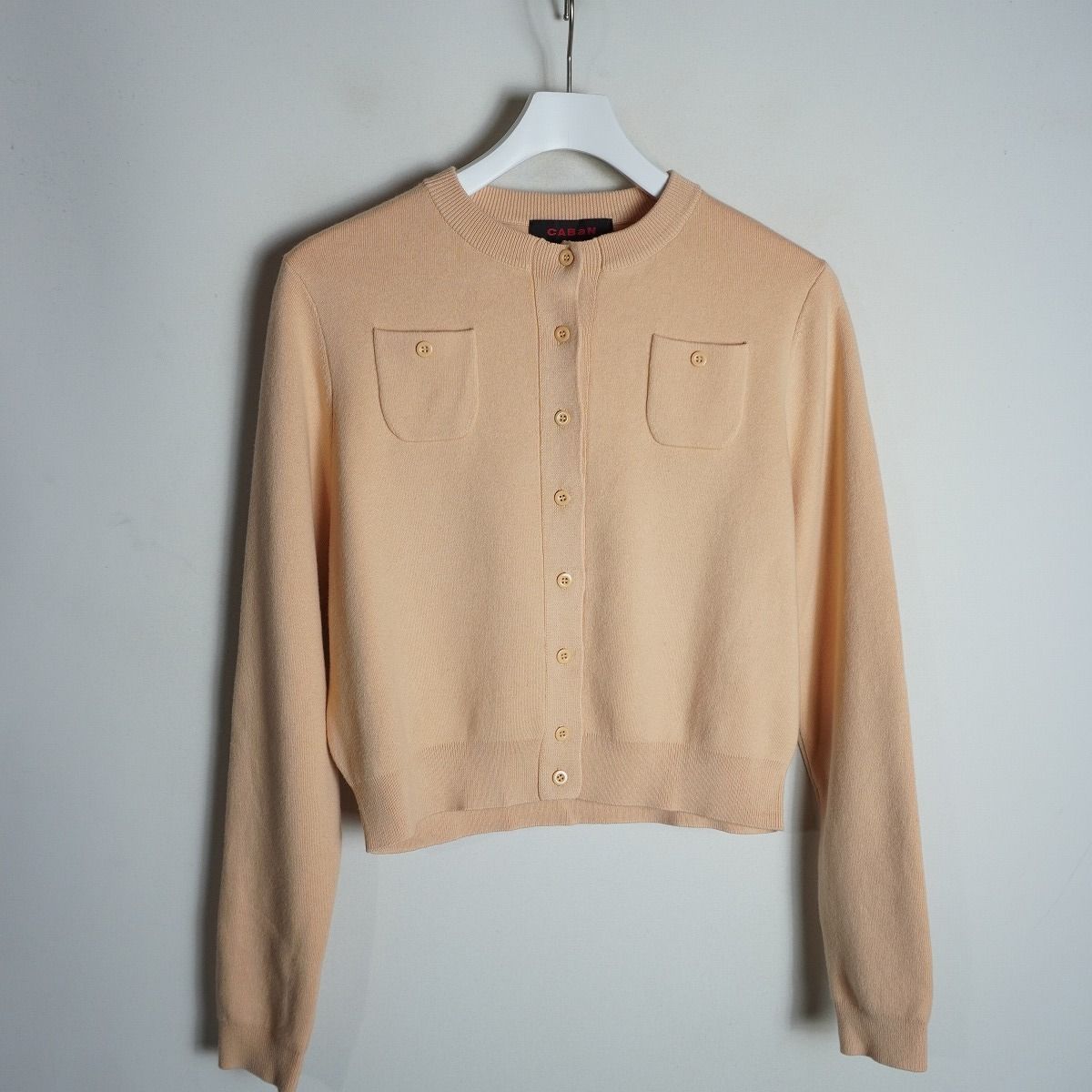 美品 定番 正規 CABaN キャバン コットン カシミヤ クルーネック