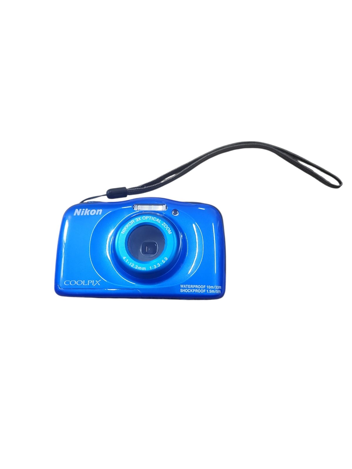 美品 ニコン Nikon COOLPIX S33 青 防水カメラ - メルカリ