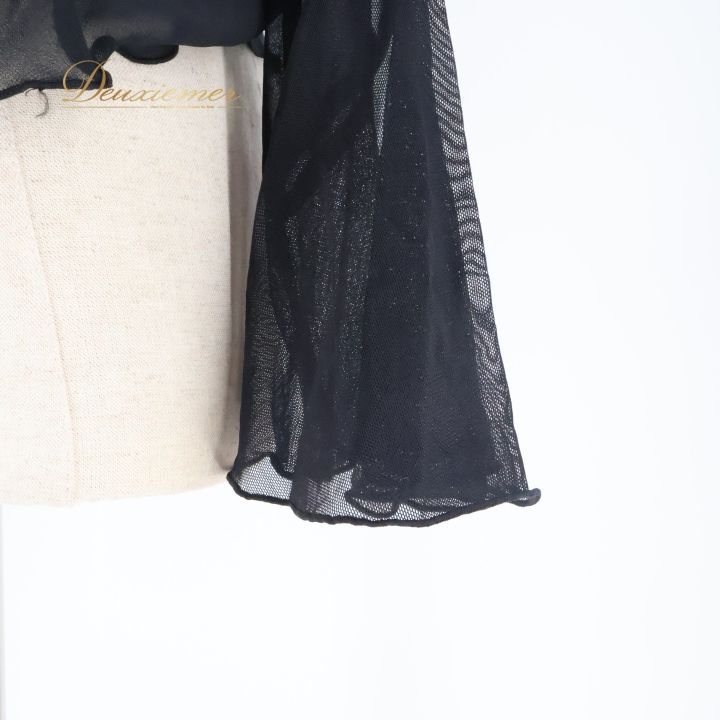 社交ダンス 衣装 トップス ブラウス ブラック系 チャコット Chacott