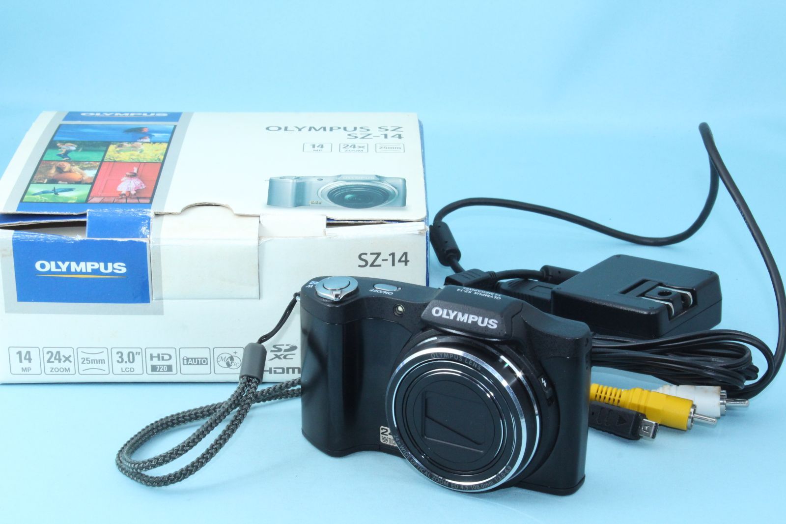 OLYMPUS SZ-14 ブラック コンパクトデジタルカメラ 動作品 動作品