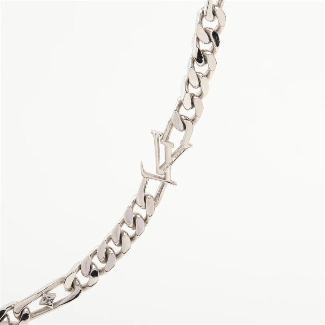 極美品 ルイヴィトン ネックレス LVフィガロ M02248 シルバー - メルカリ