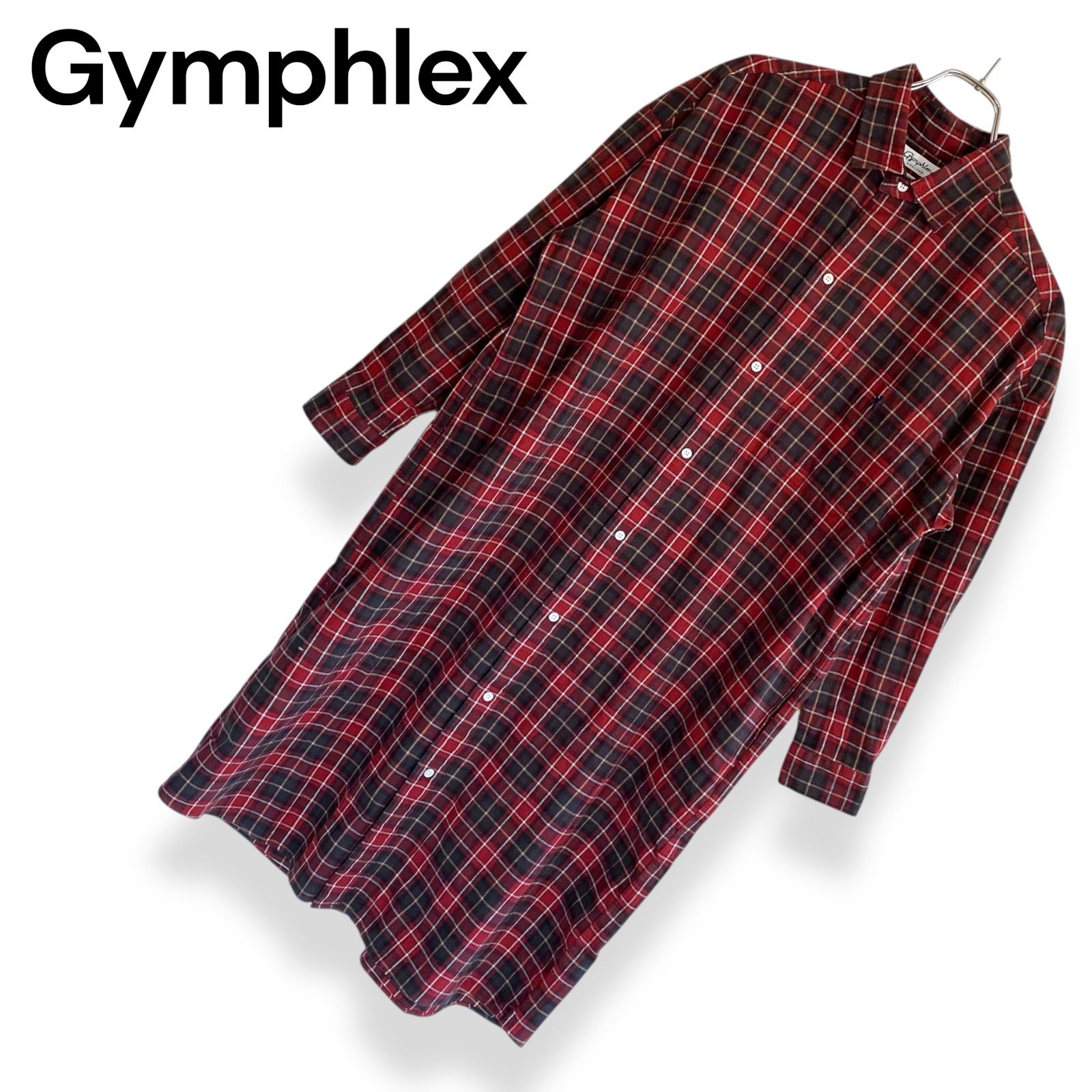 専用 おまとめ2着Gymphlex ジムフレックス チェック シャツワンピース